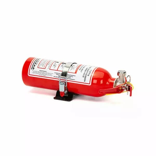 FEV f-TEC1250HH Gas Handheld Race Car Fire Extinguisher 1.25kg Red Gloss With Fixing