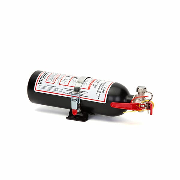 FEV f-TEC1250HH Gas Handheld Race Car Fire Extinguisher 1.25kg Black With Fixing